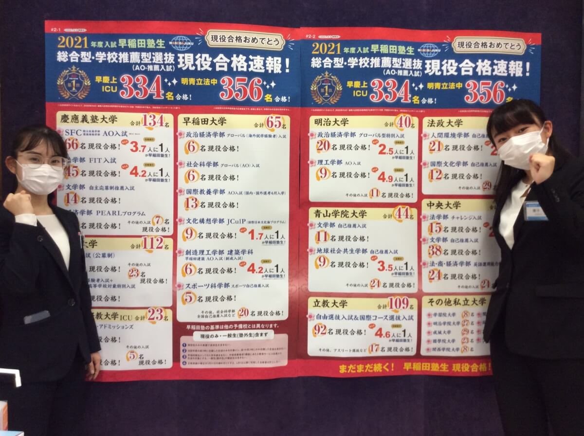 AO入試（総合型選抜・学校推薦型選抜）とは ～早稲田塾での大学受験～ 【早稲田塾】大学受験予備校・人財育成